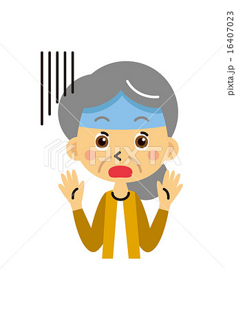 驚くおばあさん 16407023