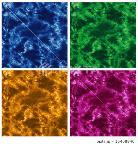 タイダイ染めのイラスト素材