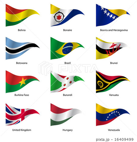 Set  Flags of world sovereign states. 