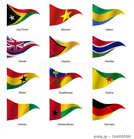 Set  Flags of world sovereign states. 