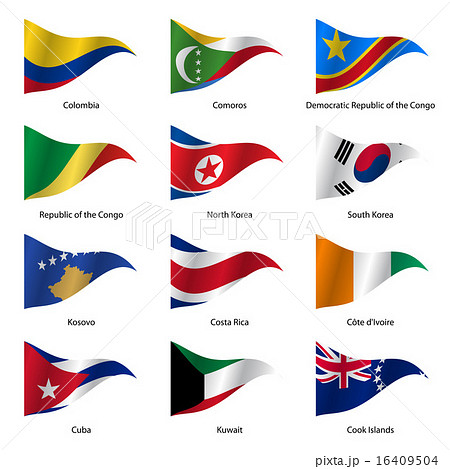 Set  Flags of world sovereign states. 