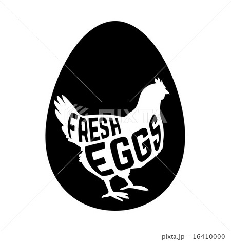 Egg with concept chicken silhouette inside on white background Egg with concept chicken silhouette inside on white background 16410000