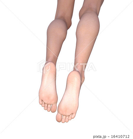 若い女性の足の裏 スキンケアイメージ Perming3dgcイラスト素材のイラスト素材