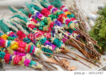 Traditional lithuanian Easter palm bouquets Traditional lithuanian Easter palm bouquets 16412487