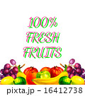 Hand drawn watercolor fresh organic fruits  16412738