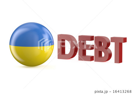 Ukraine debt concept 16413268