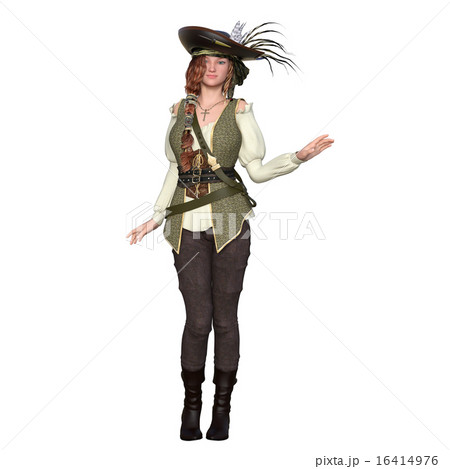 女性海賊のイラスト素材