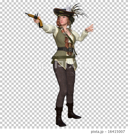 女性海賊のイラスト素材