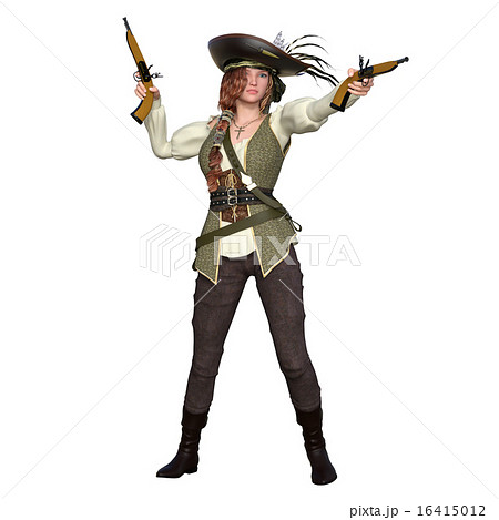 女性海賊のイラスト素材