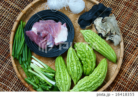 Vietnamese food, bitter melon, ground meat 16418355
