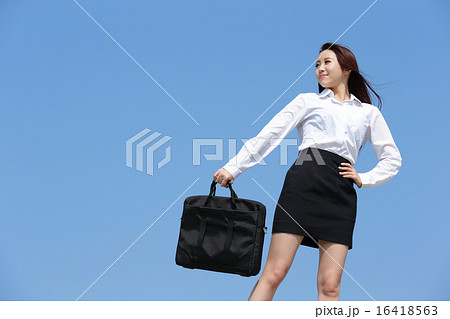carefree business woman 16418563