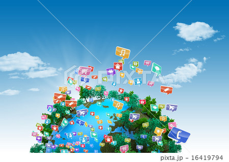 Composite image of earth with forest Composite image of earth with forest 16419794