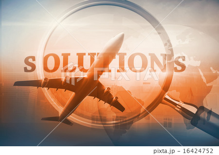 Composite image of graphic airplane 16424752