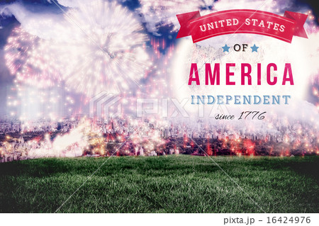 Composite image of independence day graphic 16424976