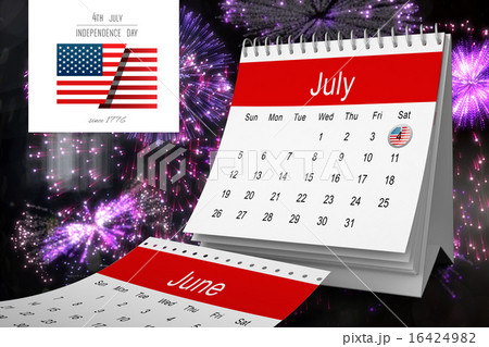 Composite image of independence day graphic 16424982