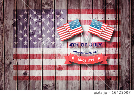 Composite image of independence day graphic 16425007