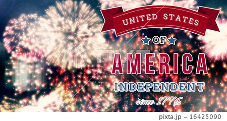 Composite image of independence day graphic 16425090