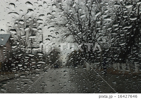 drops on the glass window texture street rain 16427646