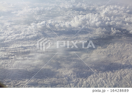 texture of clouds from an airplane view 16428689