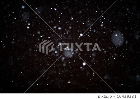 snow bokeh texture on black background 16429231