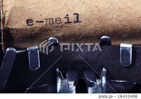 Vintage inscription made by typewriter Vintage inscription made by typewriter 16432406