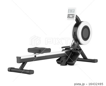 gym rowing machine isolated on white background gym rowing machine isolated on white background 16432495