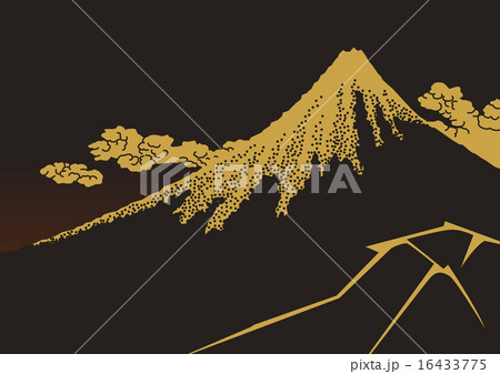 富嶽三十六景 山下白雨(黒) 富嶽三十六景 山下白雨(黒) 16433775