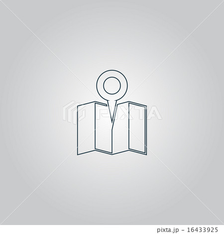 Flat location icon Flat location icon 16433925