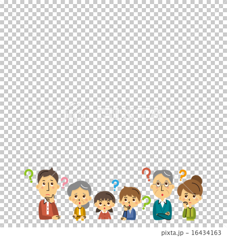 考える家族 16434163