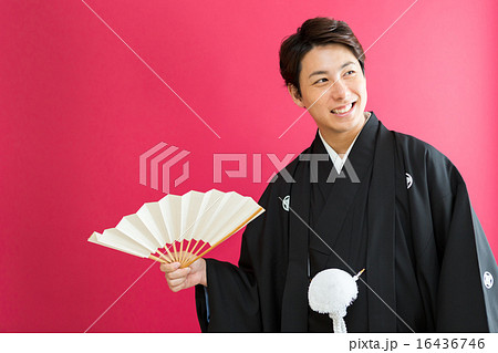 Bride's kimono by pure white dress 16436746