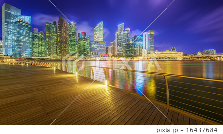 Singapore Skyline and view of Marina Bay Singapore Skyline and view of Marina Bay 16437684