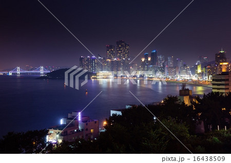 Night view over Busan, Korea Night view over Busan, Korea 16438509