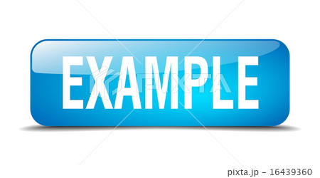 example blue square 3d isolated web button example blue square 3d isolated web button 16439360