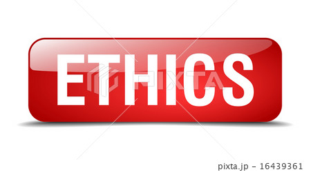 ethics red square 3d realistic isolated web button ethics red square 3d realistic isolated web button 16439361