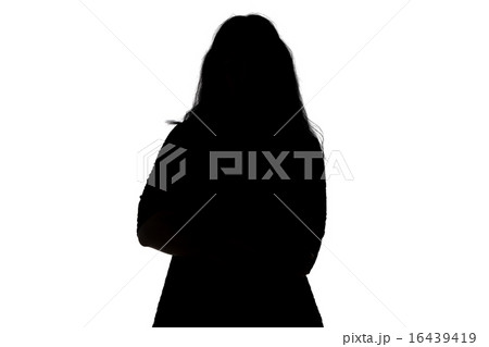 Silhouette of fat woman 16439419