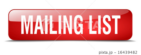 mailing list red square 3d isolated web button mailing list red square 3d isolated web button 16439482