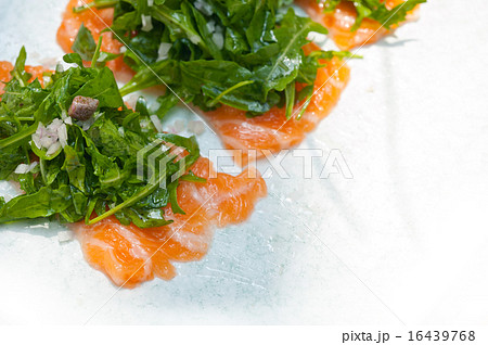 fresh salmon carpaccio fresh salmon carpaccio 16439768