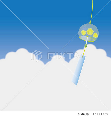 風鈴 夏の風物詩のイラスト素材