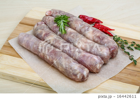 Handmade sausages for grill 16442611