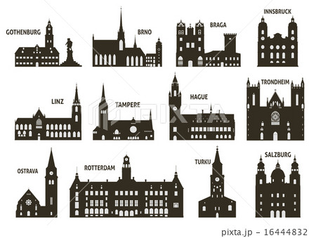Silhouettes of cities Silhouettes of cities 16444832