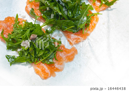 fresh salmon carpaccio fresh salmon carpaccio 16446438