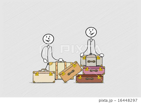 suitcases with two persons suitcases with two persons 16448297