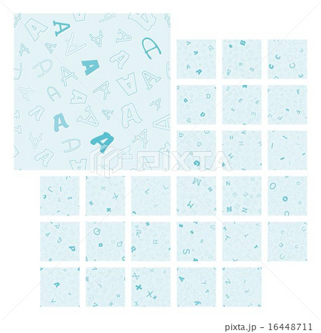 seamless pattern with characters A - Z 16448711