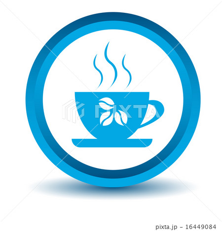 Blue coffee icon Blue coffee icon 16449084