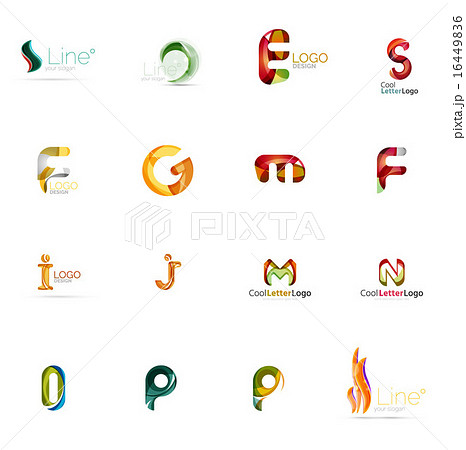 Set of universal company logo ideas, business icon collection 16449836