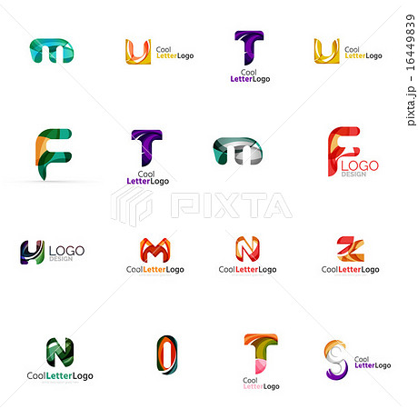 Set of universal company logo ideas, business icon collection 16449839