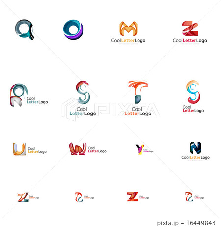 Set of universal company logo ideas, business icon collection 16449843