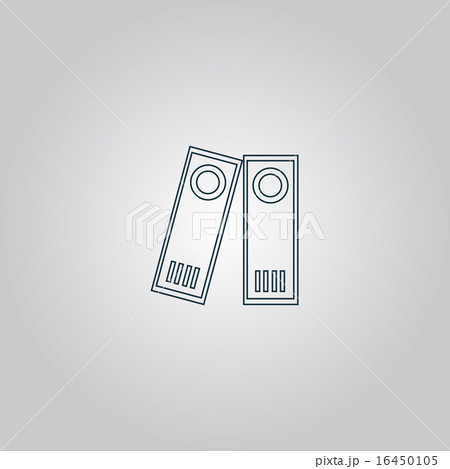 Row of binders icon, vector illustration Row of binders icon, vector illustration 16450105