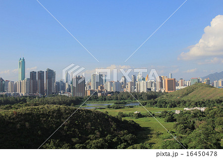 China's Shenzhen city from hong kong view 16450478