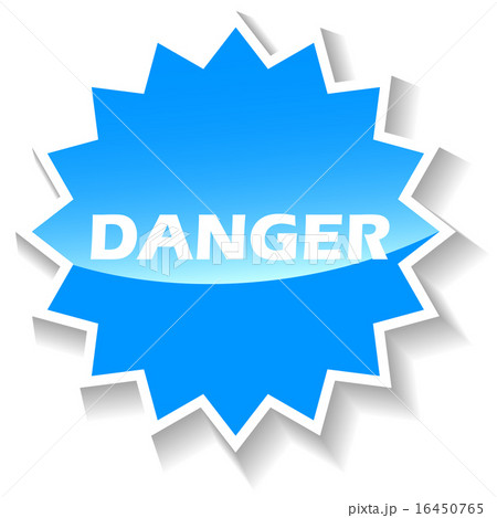 Danger blue icon Danger blue icon 16450765
